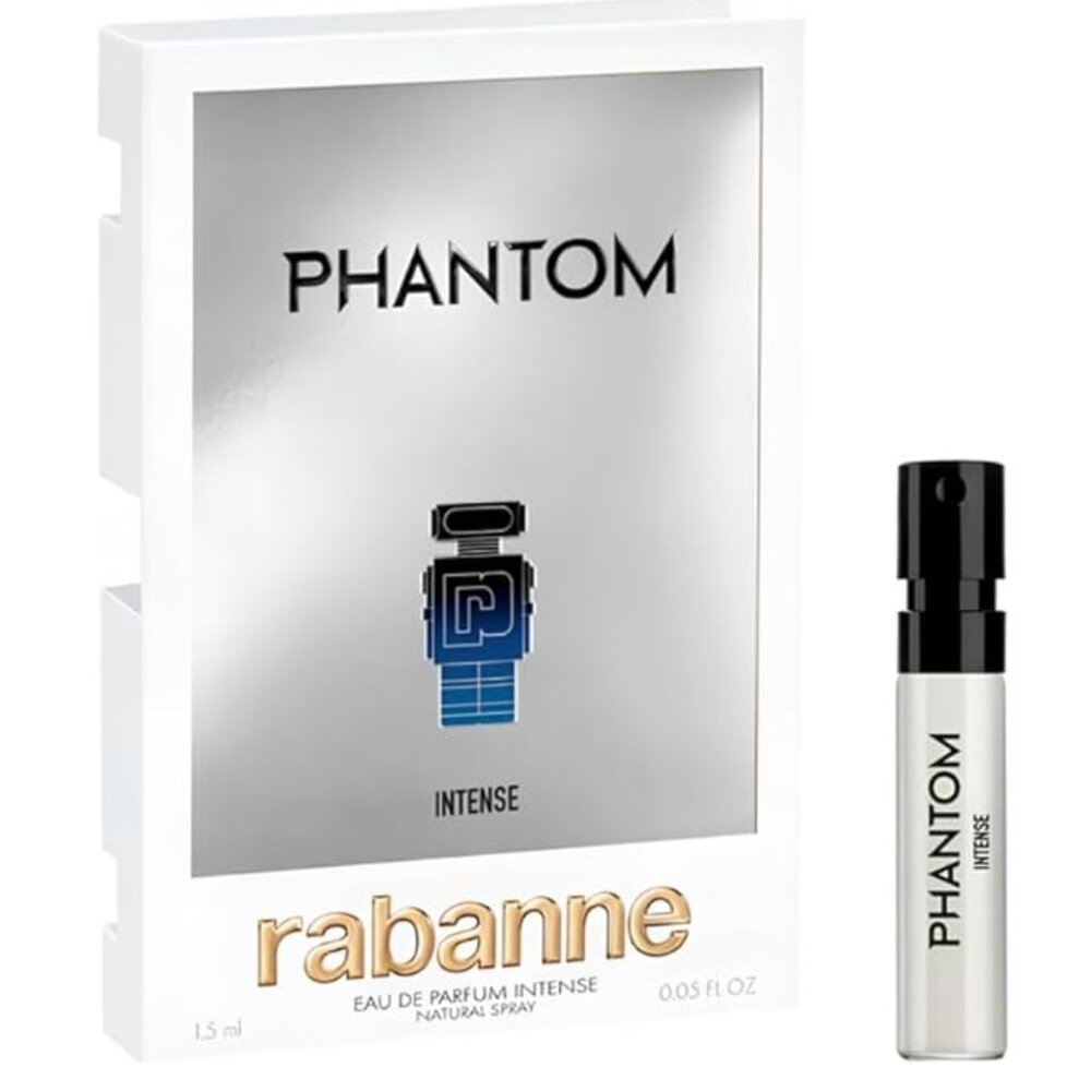 🎩New🎩 Rabanne Phantom Intense Eau de Parfum Natural Spray 0.05 FL OZ, 1.5 mL